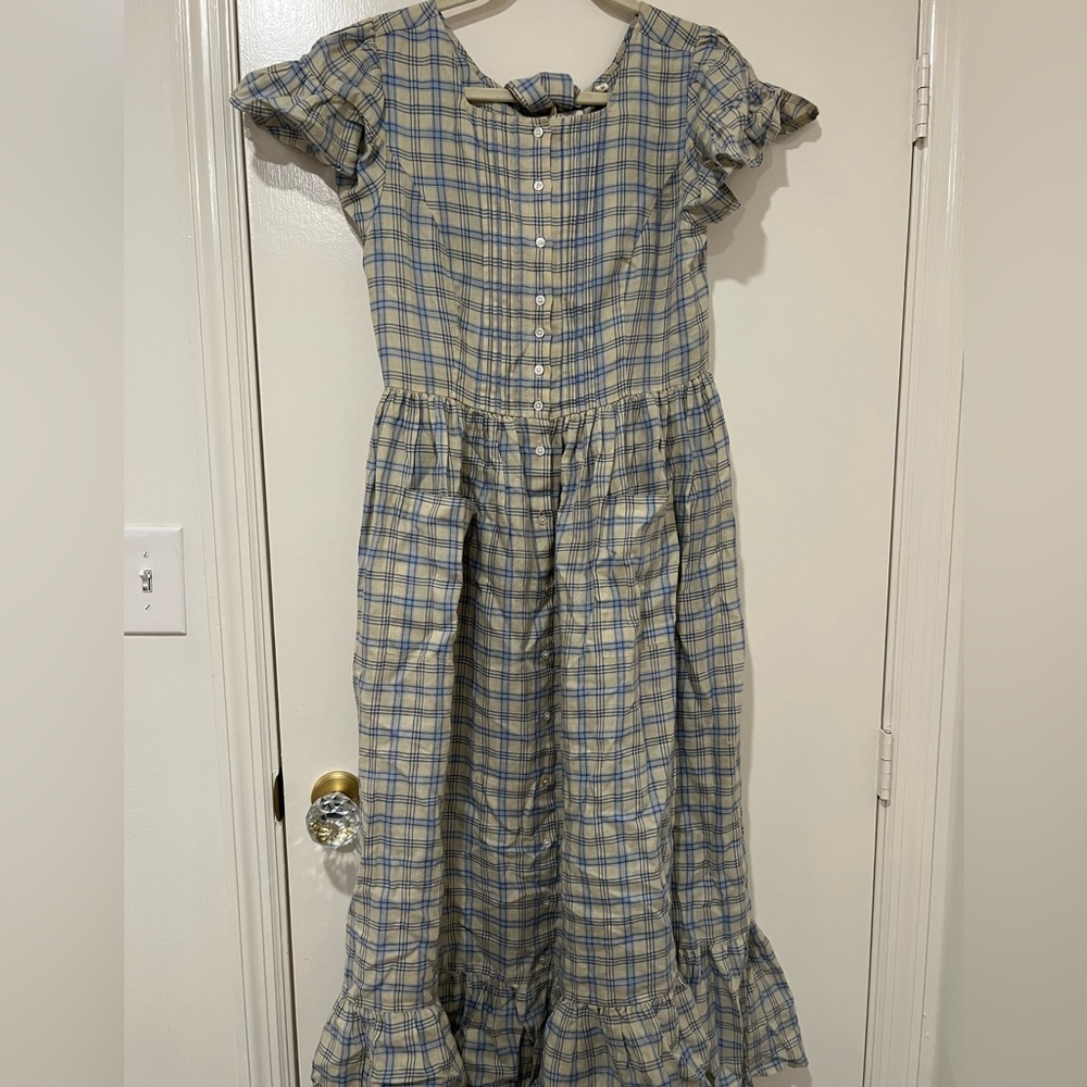 Doen plaid dress nwt